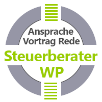 Ansprachen, Vortrag, Reden für Steuerberater und Wirtschaftsprüfer Coaching, Seminare, Workshops und firmeninterne Trainings Redetraining und Redecoaching für Steuerberater