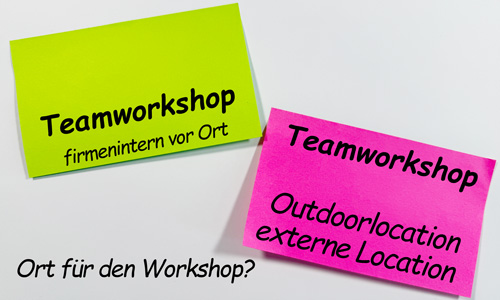 Ort für den Teamworkshop, Teamworkshops, Workshops für Arbeitsgruppen, Workshops für Abteilungen, Team Workshop, Mitarbeiter Workshops, Firmenworkshops, Workshops Unternehmen, Inhouse Workshops - MTO-Consulting Dipl.-Psych. Jürgen Junker und Dipl.-Soziologin Isabella Junker