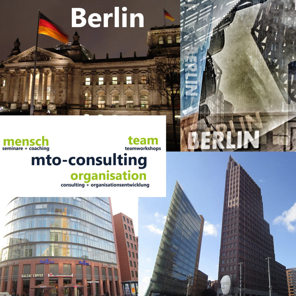 Seminare in Berlin und Coaching in Berlin sowie firmeninterne Seminare über 900 Firmenkunden - Seminare, Coaching Teamworkshops - Dipl.-Psych. Jürgen Junker - Dipl.-Soz. Isabella Junker MTO-Consulting Mensch Team Organisation