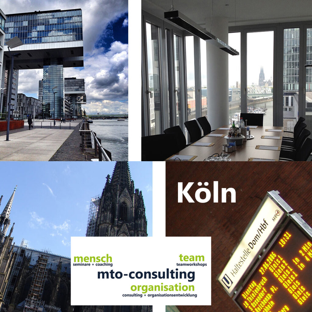 Seminare in Köln und Coaching in Köln sowie firmeninterne Seminare über 900 Firmenkunden - Seminare, Coaching Teamworkshops - Dipl.-Psych. Jürgen Junker - Dipl.-Soz. Isabella Junker MTO-Consulting Mensch Team Organisation