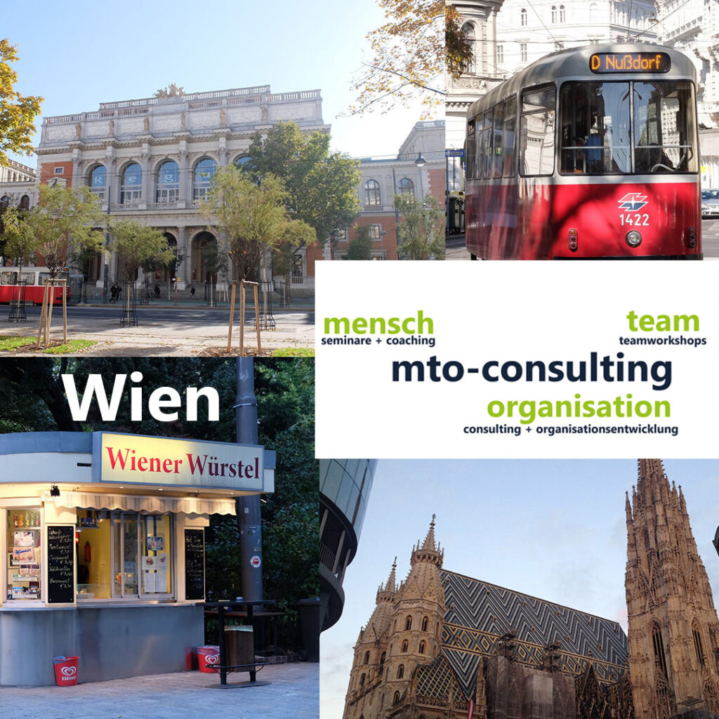 Seminare in Wien und Coaching in Wien sowie Seminare in Österreich auch firmenintern über 900 Firmenkunden - Seminare, Coaching Teamworkshops - Dipl.-Psych. Jürgen Junker - Dipl.-Soz. Isabella Junker MTO-Consulting Mensch Team Organisation